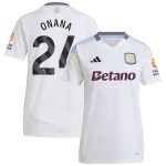 aston villa adidas away shirt 2024-25 – womens with onana 24 printing Collection | Official Aston Villa Jerseys