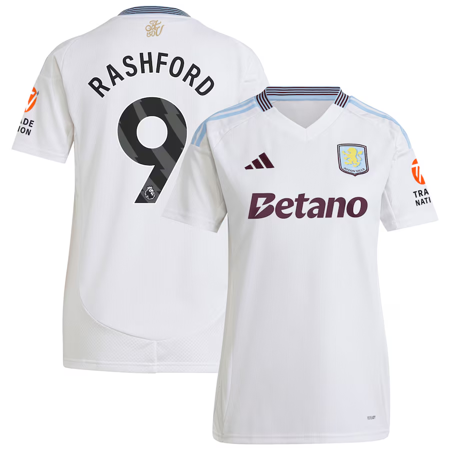 aston villa adidas away shirt 2024-25 – womens with rashford 9 printing Collection | Official Aston Villa Jerseys