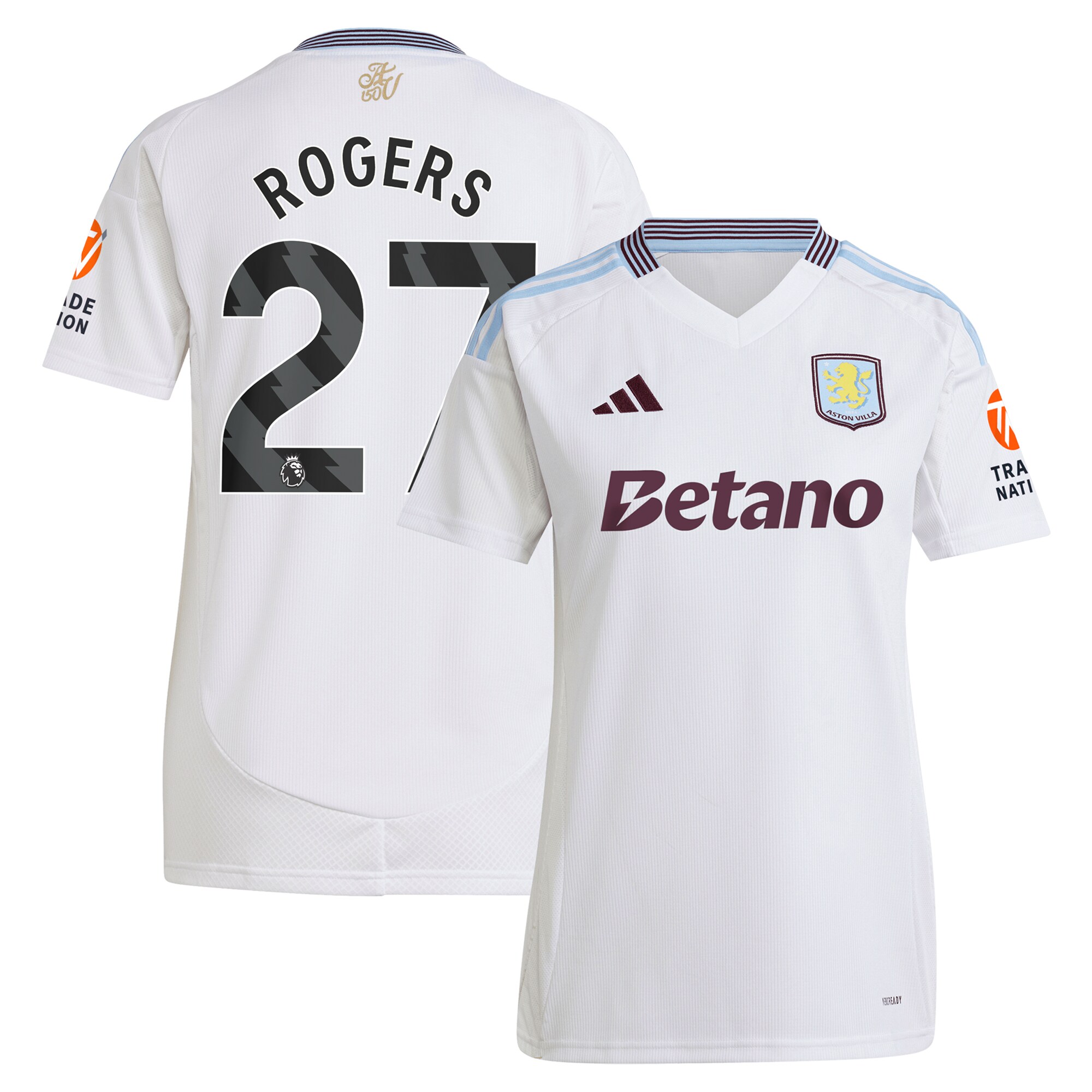 aston villa adidas away shirt 2024-25 – womens with rogers 27 printing Collection | Official Aston Villa Jerseys