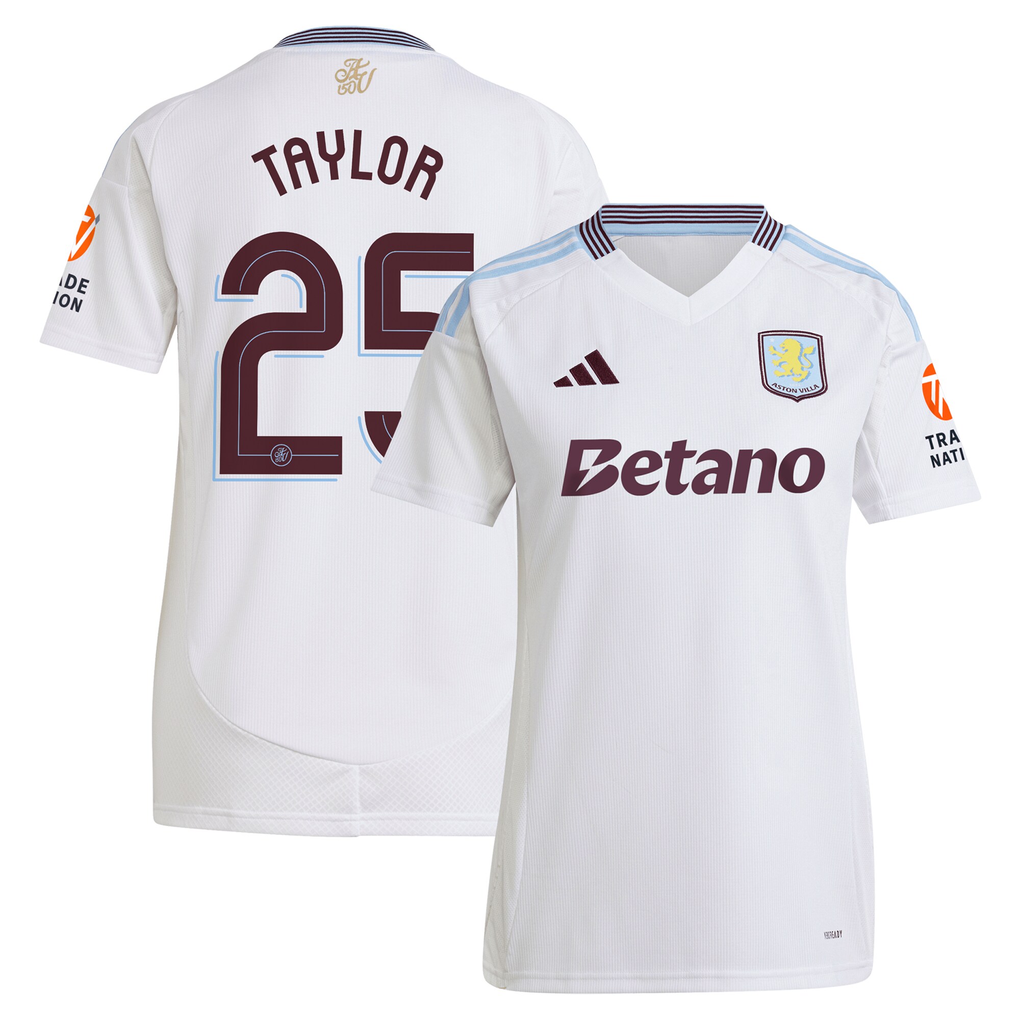 aston villa adidas away shirt 2024-25 – womens with taylor 25 cup printing Collection | Official Aston Villa Jerseys