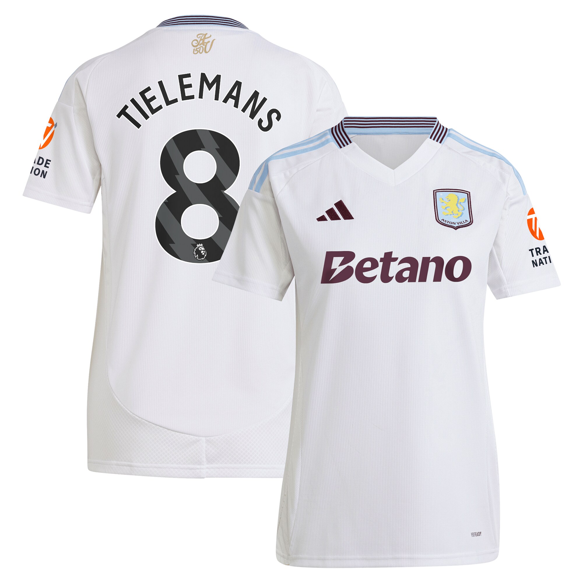 aston villa adidas away shirt 2024-25 – womens with tielemans 8 printing Collection | Official Aston Villa Jerseys