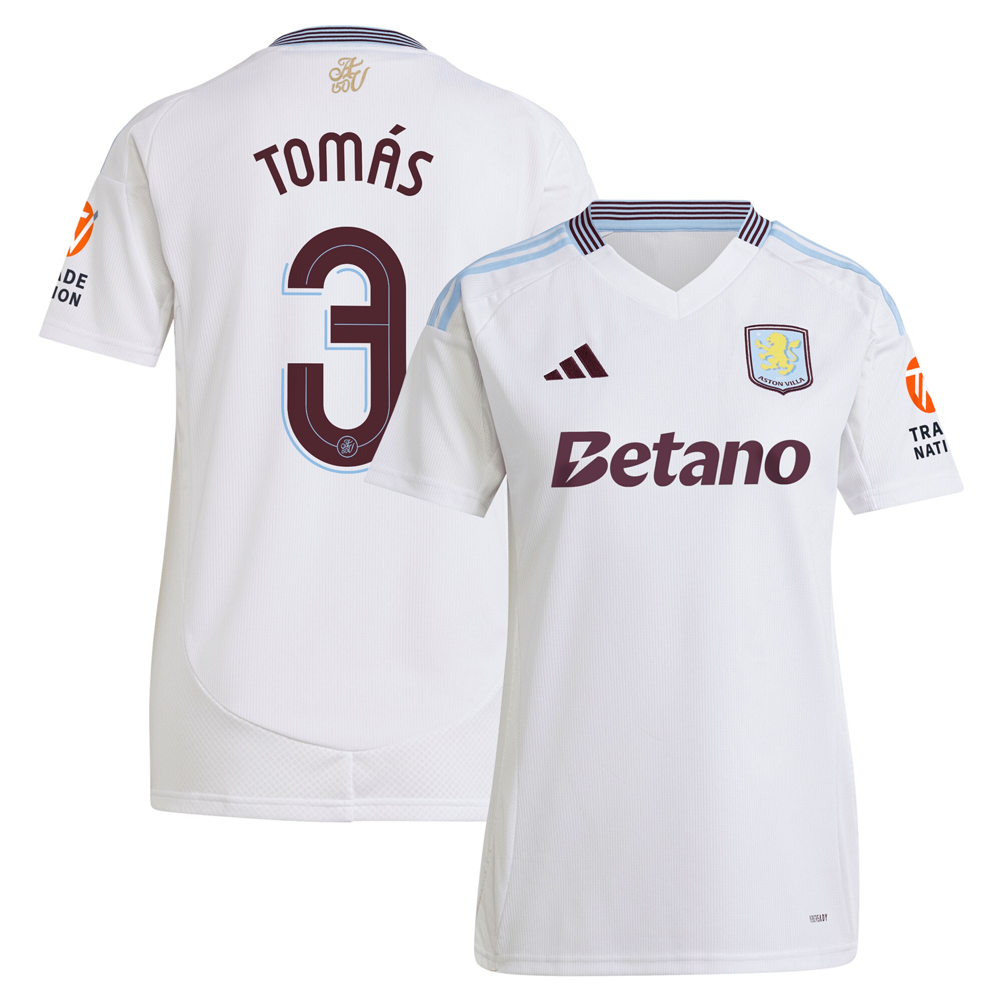 aston villa adidas away shirt 2024-25 – womens with tomás 3 cup printing Collection | Official Aston Villa Jerseys