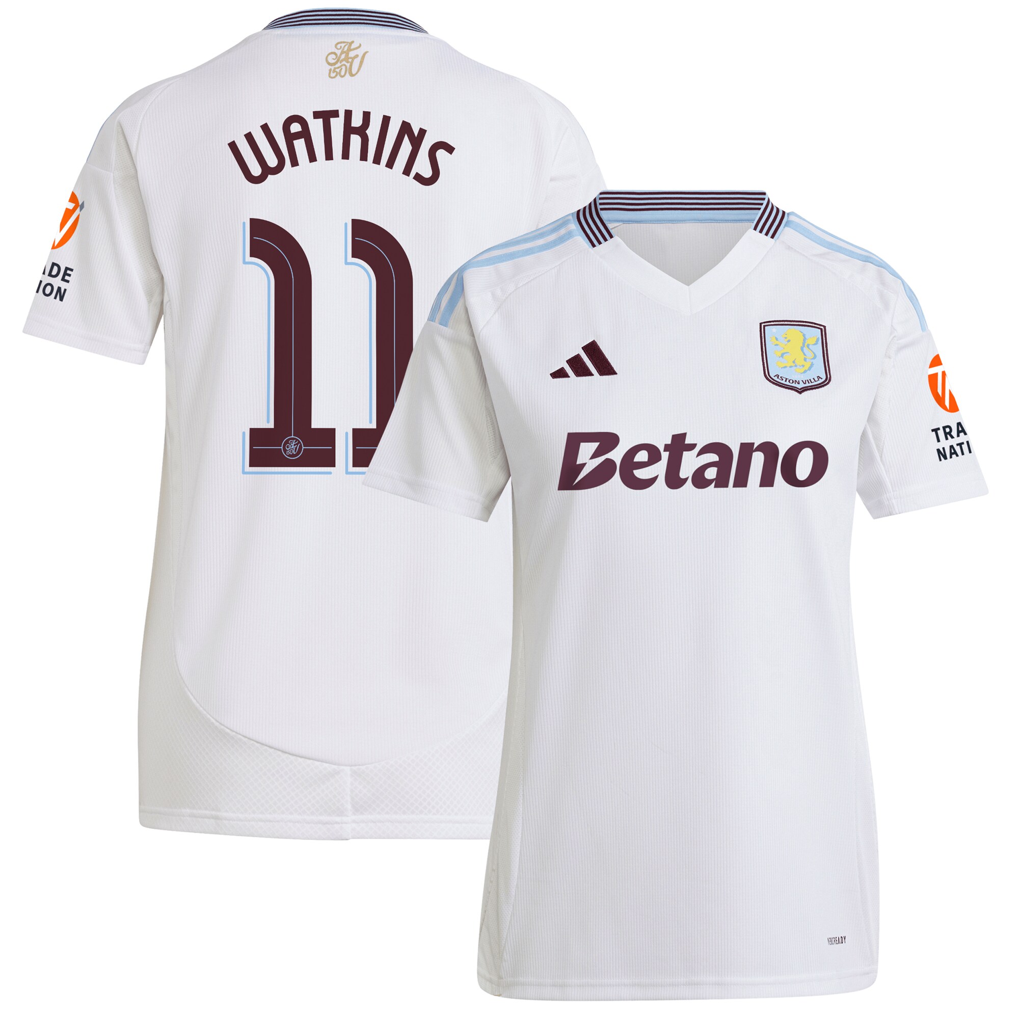 aston villa adidas away shirt 2024-25 – womens with watkins 11 cup printing Collection | Official Aston Villa Jerseys