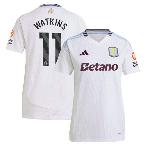 aston villa adidas away shirt 2024-25 – womens with watkins 11 printing Collection | Official Aston Villa Jerseys