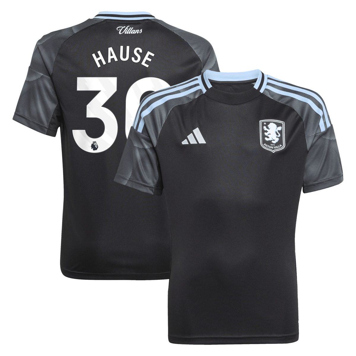 aston villa adidas away shirt 2025-26 – kids with hause 30 printing Collection | Official Aston Villa Jerseys