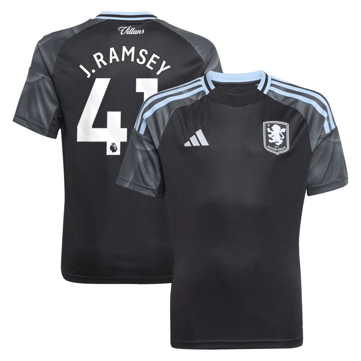 aston villa adidas away shirt 2025-26 – kids with j. ramsey 41 printing Collection | Official Aston Villa Jerseys