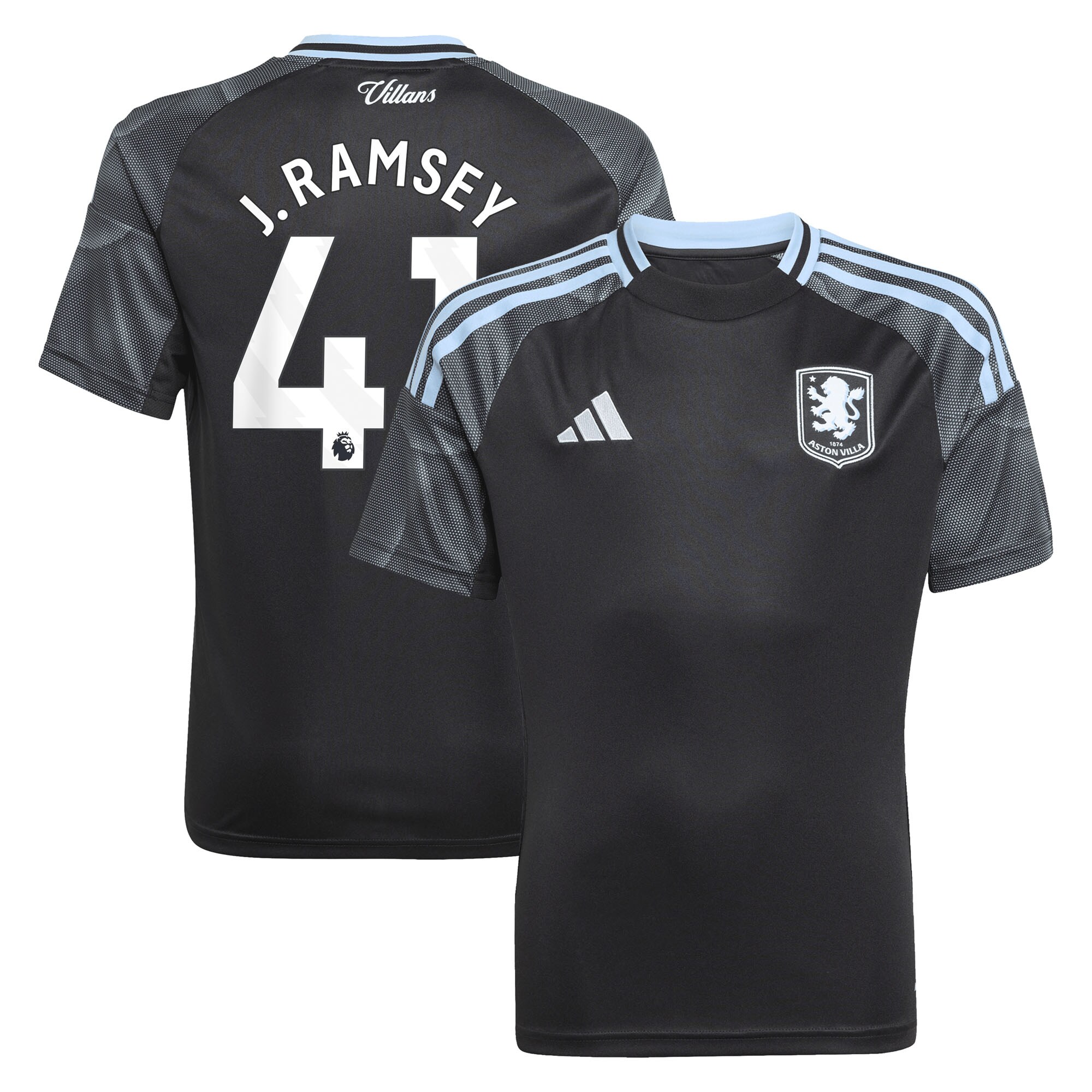 aston villa adidas away shirt 2025-26 – kids with j. ramsey 41 printing Collection | Official Aston Villa Jerseys