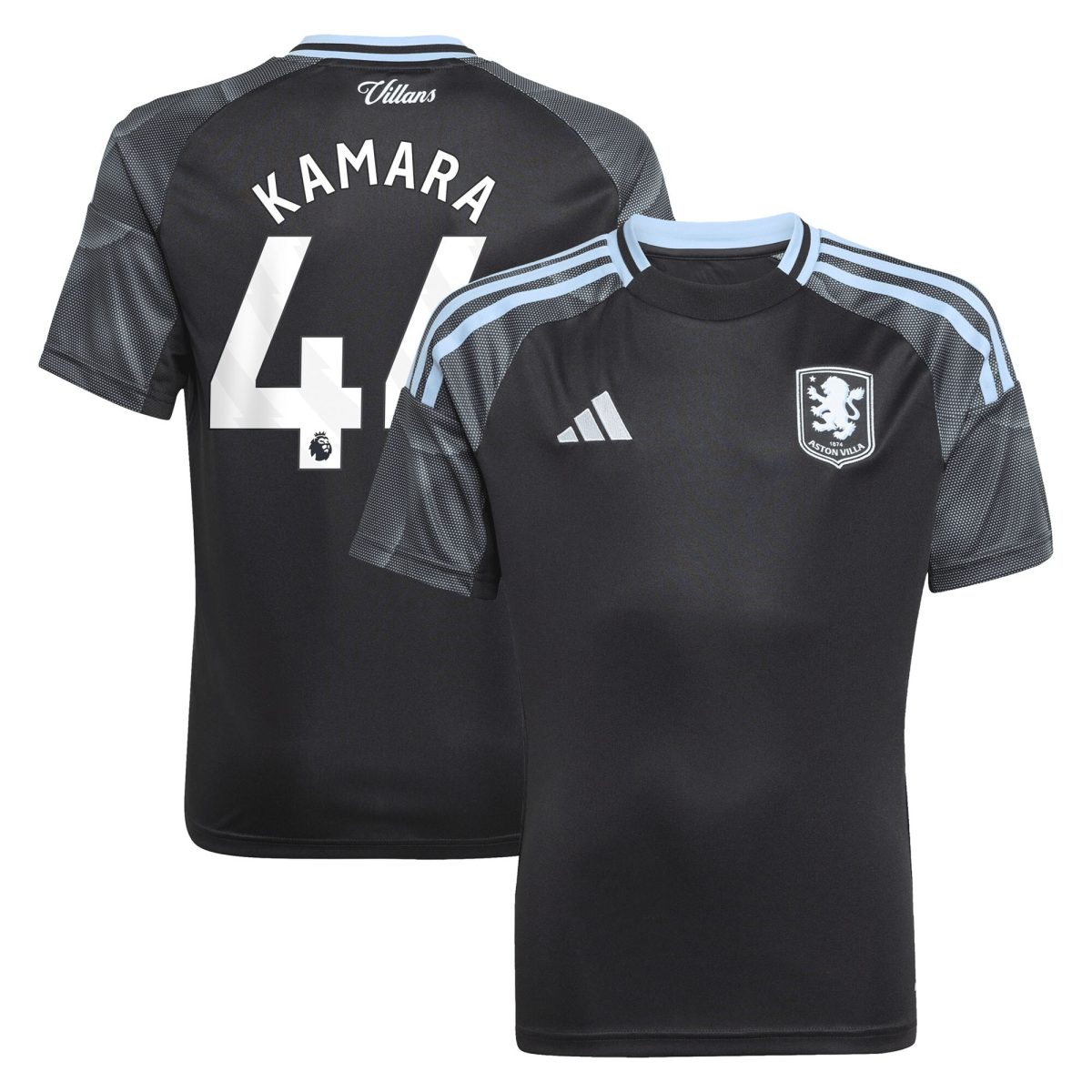 aston villa adidas away shirt 2025-26 – kids with kamara 44 printing Collection | Official Aston Villa Jerseys