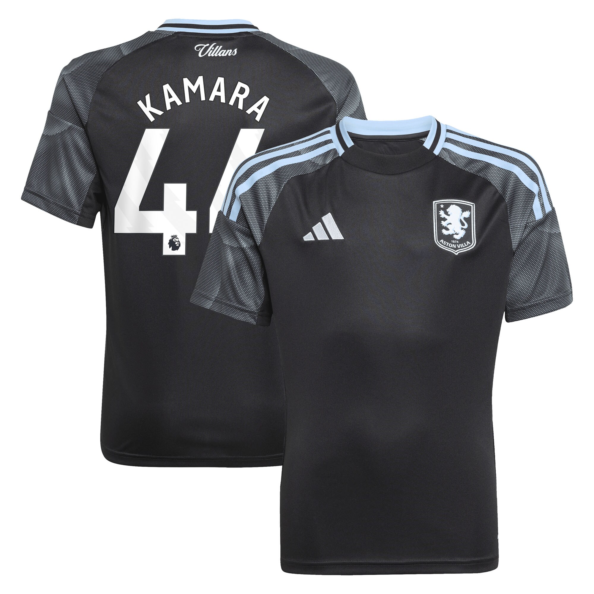 aston villa adidas away shirt 2025-26 – kids with kamara 44 printing Collection | Official Aston Villa Jerseys
