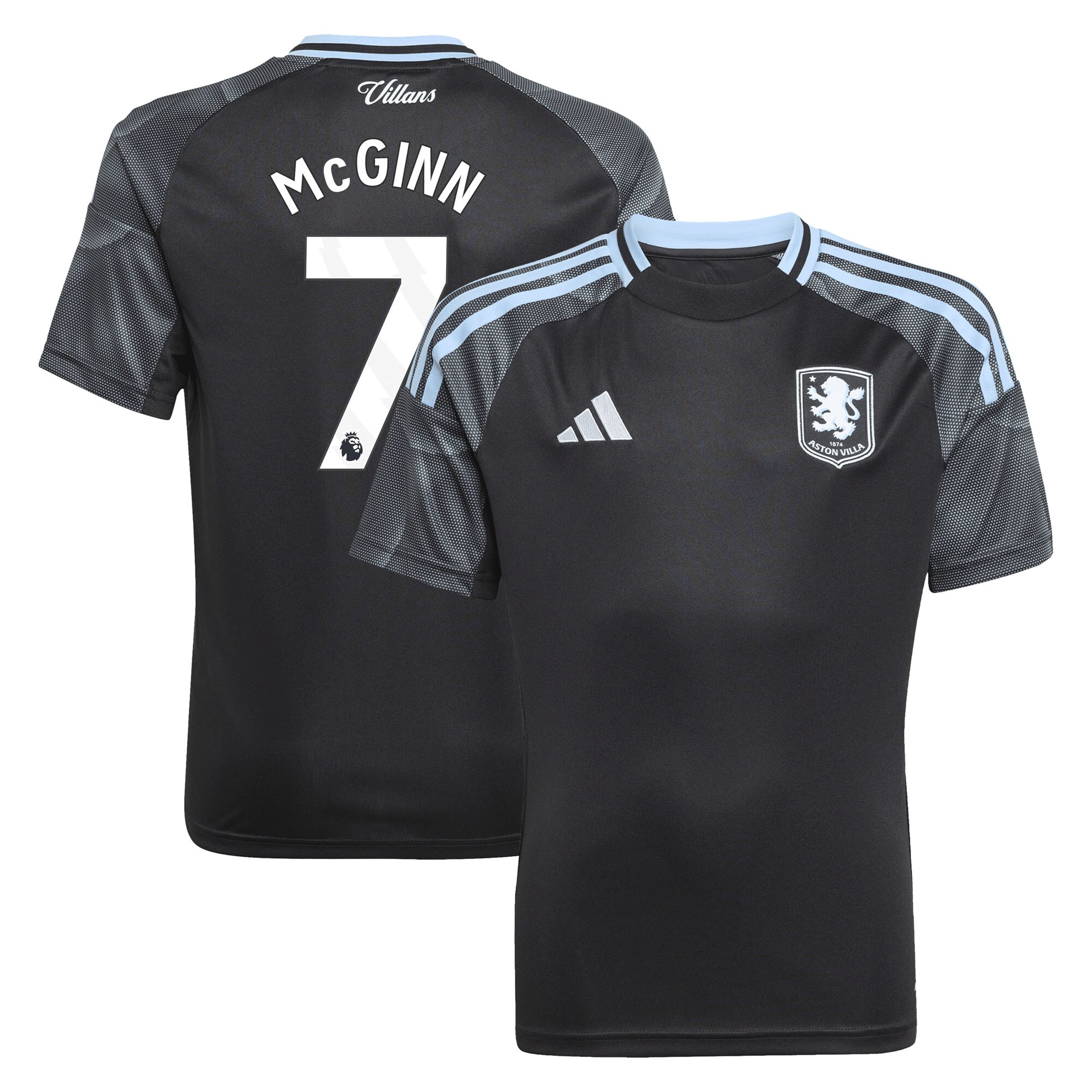 aston villa adidas away shirt 2025-26 – kids with mcginn 7 printing Collection | Official Aston Villa Jerseys