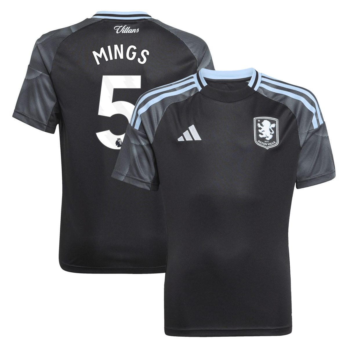 aston villa adidas away shirt 2025-26 – kids with mings 5 printing Collection | Official Aston Villa Jerseys