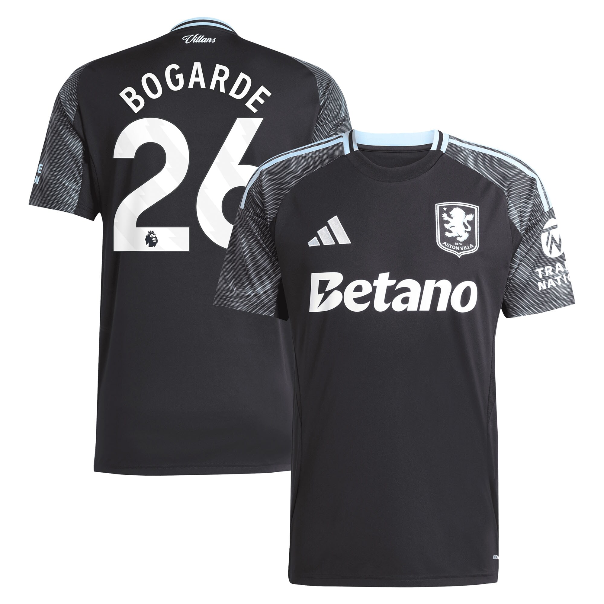 aston villa adidas away shirt 2025-26 with bogarde 26 printing Collection | Official Aston Villa Jerseys