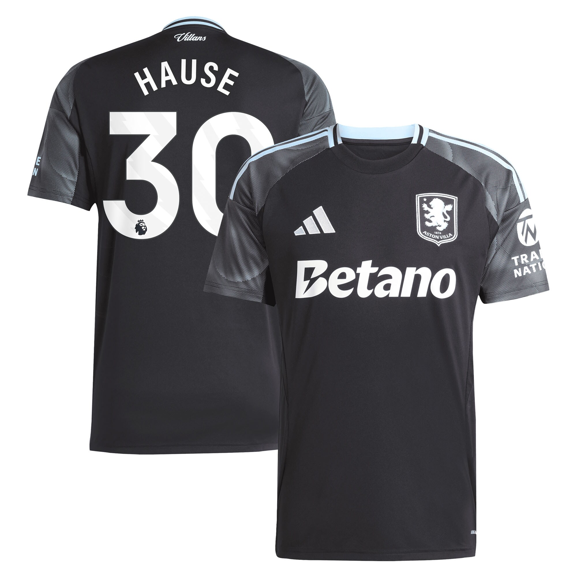 aston villa adidas away shirt 2025-26 with hause 30 printing Collection | Official Aston Villa Jerseys