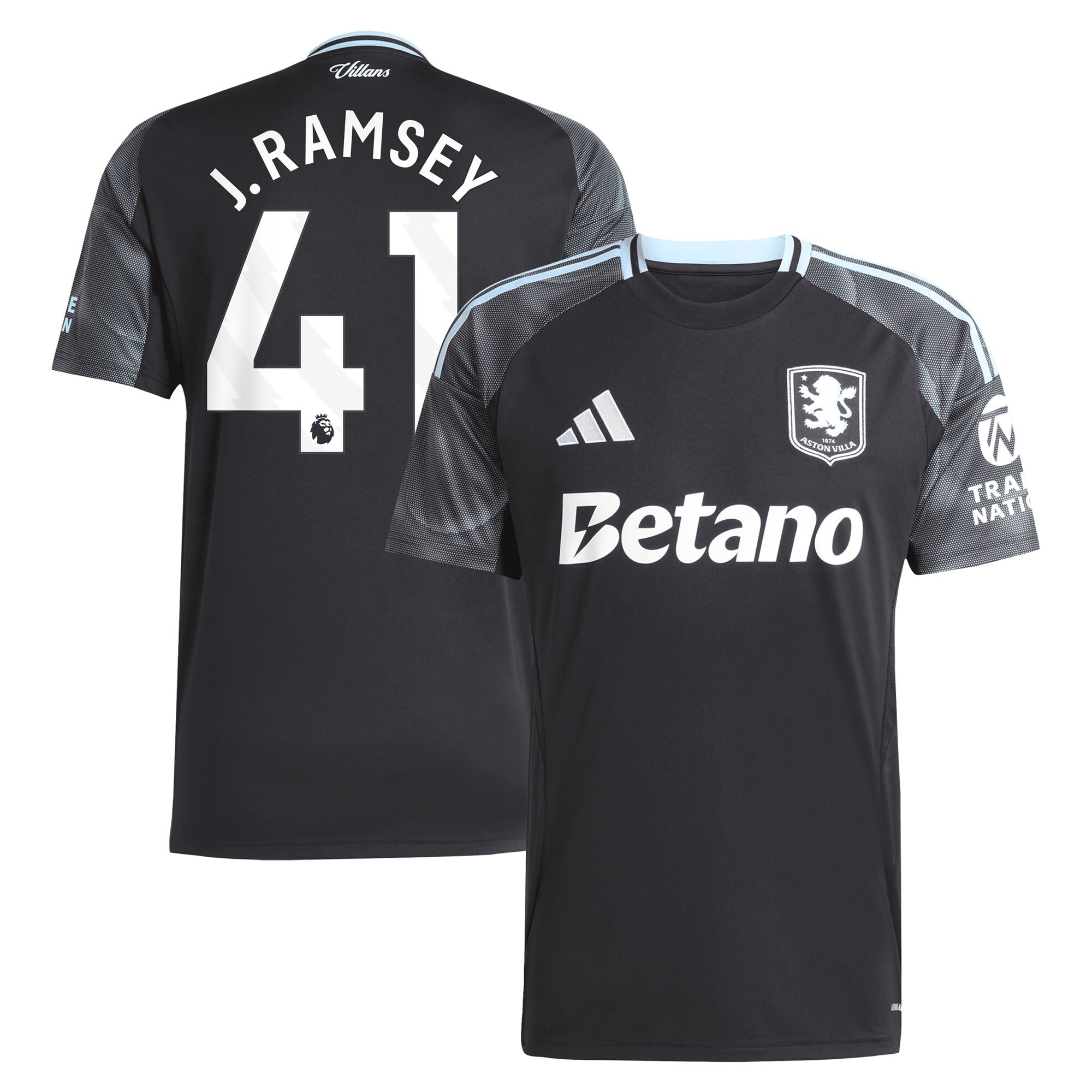 aston villa adidas away shirt 2025-26 with j. ramsey 41 printing Collection | Official Aston Villa Jerseys