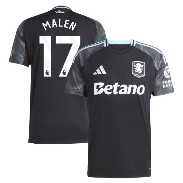 aston villa adidas away shirt 2025-26 with malen 17 printing Collection | Official Aston Villa Jerseys