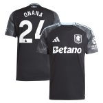 aston villa adidas away shirt 2025-26 with onana 24 printing Collection | Official Aston Villa Jerseys