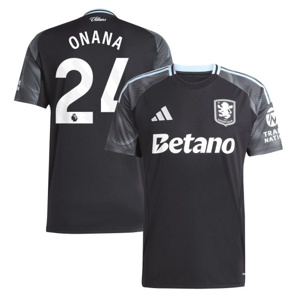 aston villa adidas away shirt 2025-26 with onana 24 printing Collection | Official Aston Villa Jerseys