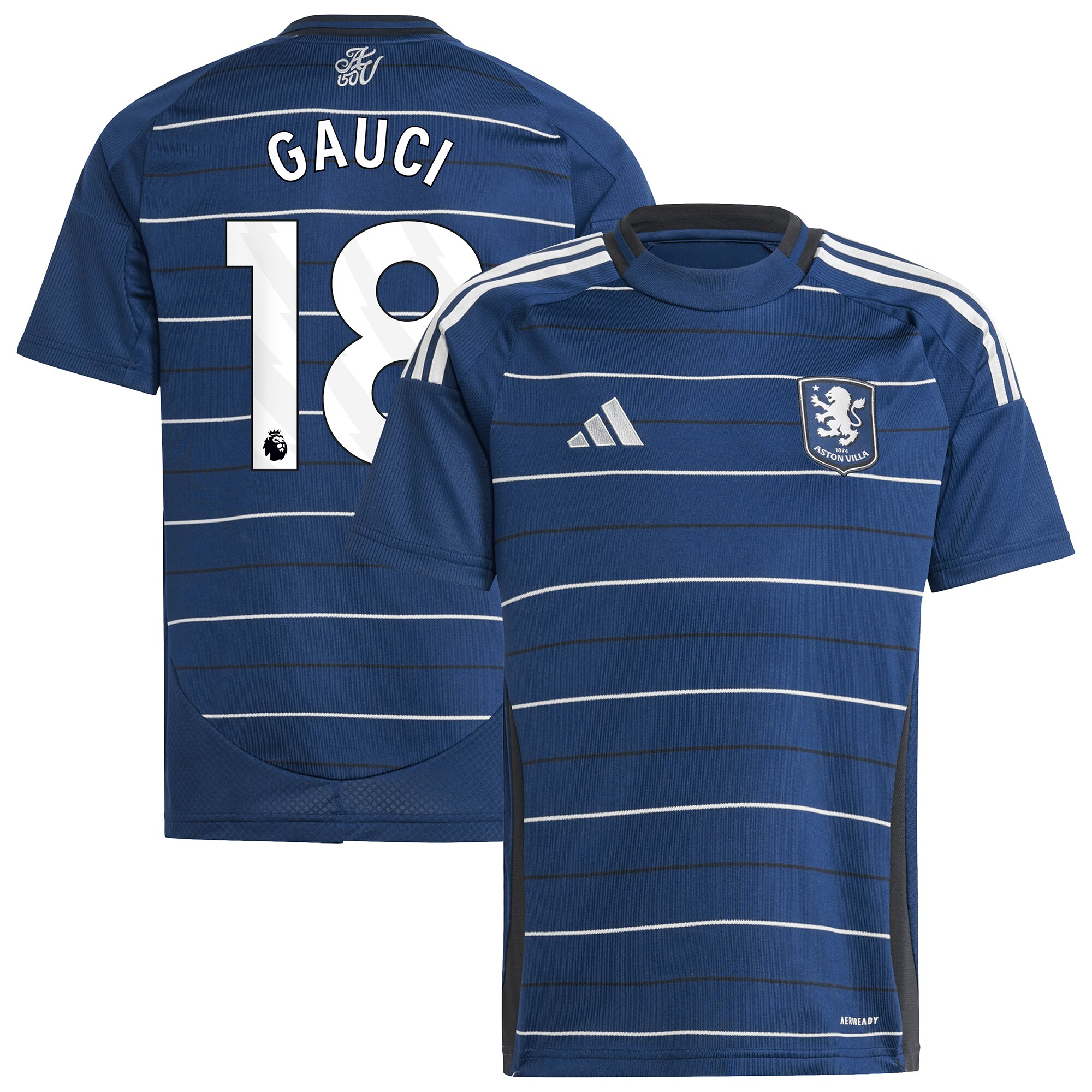 aston villa adidas goalkeeper shirt 2024-25 – long sleeve – kids with gauci 18 printing – 202030990 Collection | Official Aston Villa Jerseys