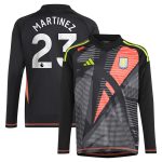 aston villa adidas goalkeeper shirt 2024-25 – long sleeve – kids with martinez 23 printing – 202029325 Collection | Official Aston Villa Jerseys