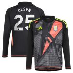 aston villa adidas goalkeeper shirt 2024-25 – long sleeve – kids with olsen 25 printing – 202029322 Collection | Official Aston Villa Jerseys