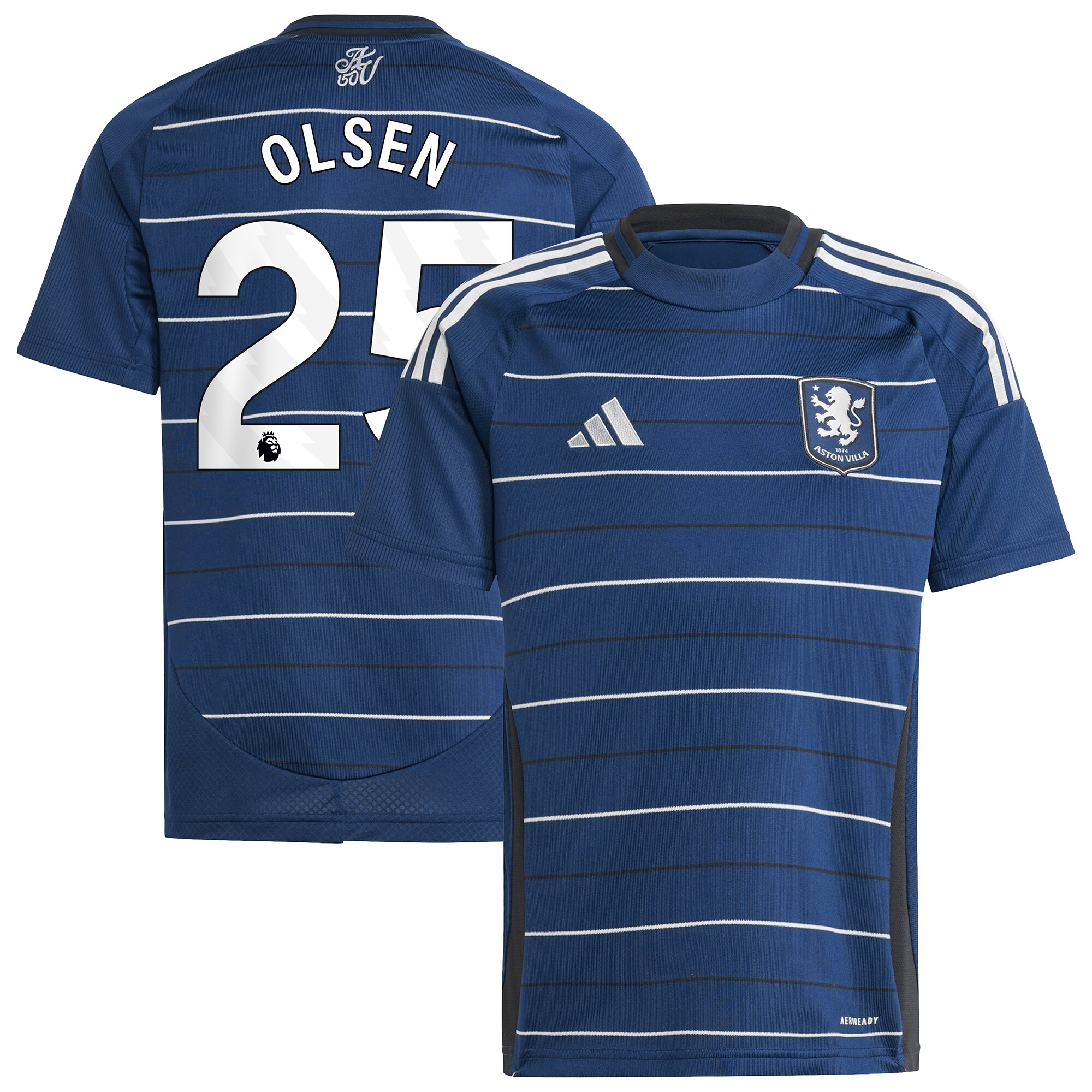 aston villa adidas goalkeeper shirt 2024-25 – long sleeve – kids with olsen 25 printing – 202030994 Collection | Official Aston Villa Jerseys