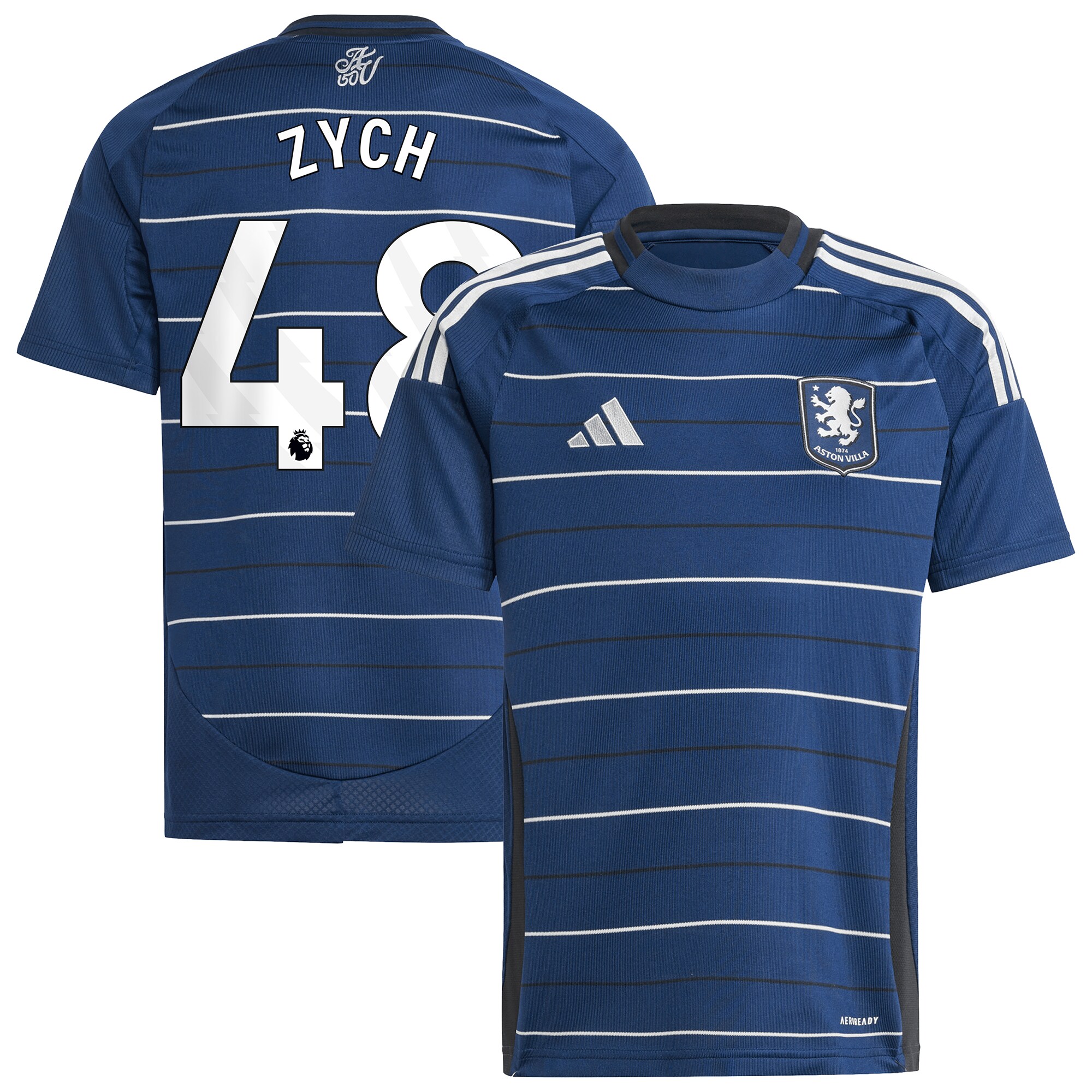 aston villa adidas goalkeeper shirt 2024-25 – long sleeve – kids with zych 48 printing – 202153095 Collection | Official Aston Villa Jerseys