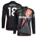 aston villa adidas goalkeeper shirt 2024-25 – long sleeve with gauci 18 printing – 202028940 Collection | Official Aston Villa Jerseys