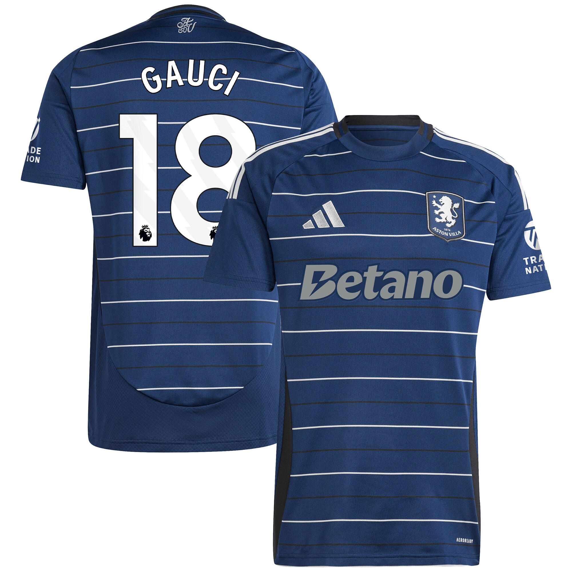 aston villa adidas goalkeeper shirt 2024-25 – long sleeve with gauci 18 printing – 202030972 Collection | Official Aston Villa Jerseys
