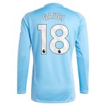 aston villa adidas goalkeeper shirt 2024-25 – long sleeve with gauci 18 printing – 202030982 Collection | Official Aston Villa Jerseys