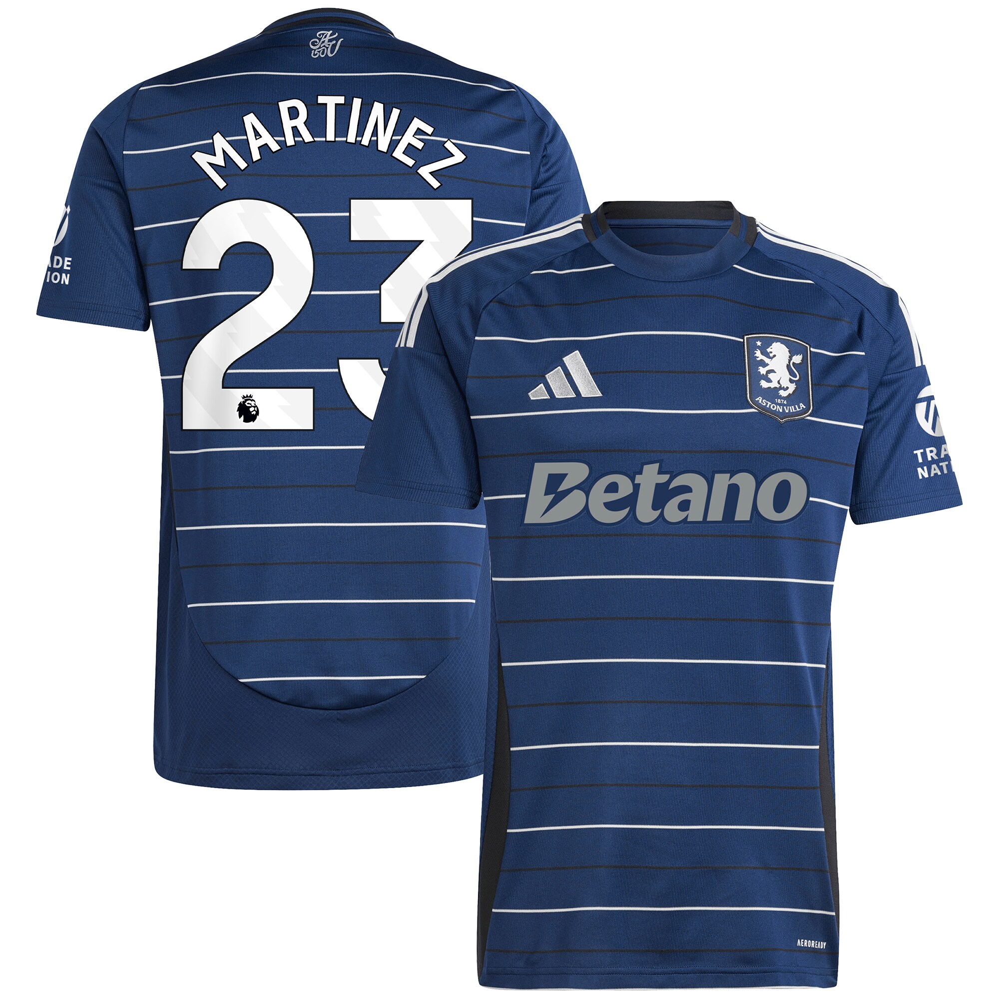 aston villa adidas goalkeeper shirt 2024-25 – long sleeve with martinez 23 printing – 202030973 Collection | Official Aston Villa Jerseys