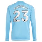 aston villa adidas goalkeeper shirt 2024-25 – long sleeve with martinez 23 printing – 202030980 Collection | Official Aston Villa Jerseys