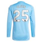 aston villa adidas goalkeeper shirt 2024-25 – long sleeve with olsen 25 printing – 202030976 Collection | Official Aston Villa Jerseys