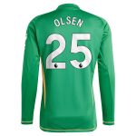 aston villa adidas goalkeeper shirt 2024-25 – long sleeve with olsen 25 printing Collection | Official Aston Villa Jerseys