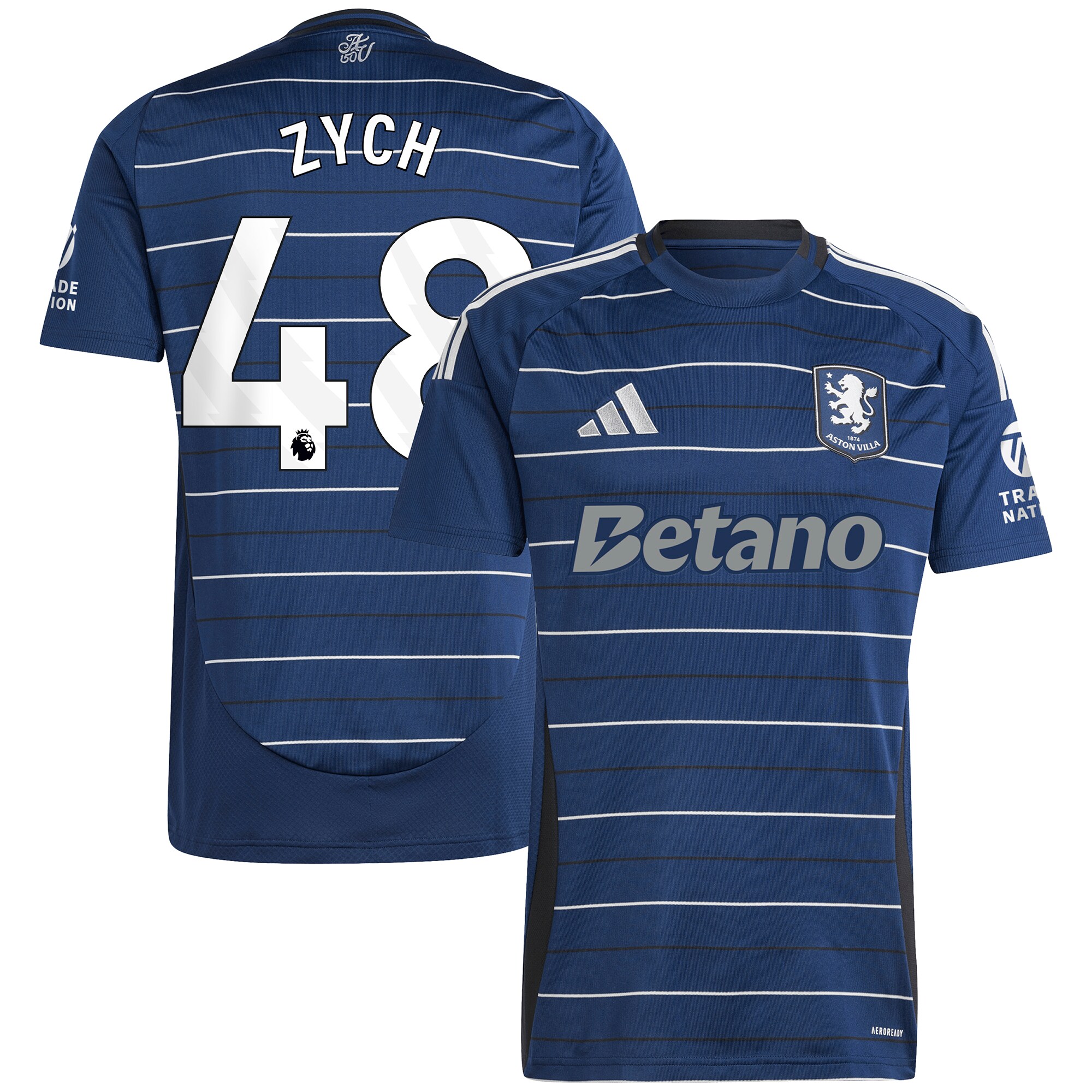 aston villa adidas goalkeeper shirt 2024-25 – long sleeve with zych 48 printing – 202153093 Collection | Official Aston Villa Jerseys