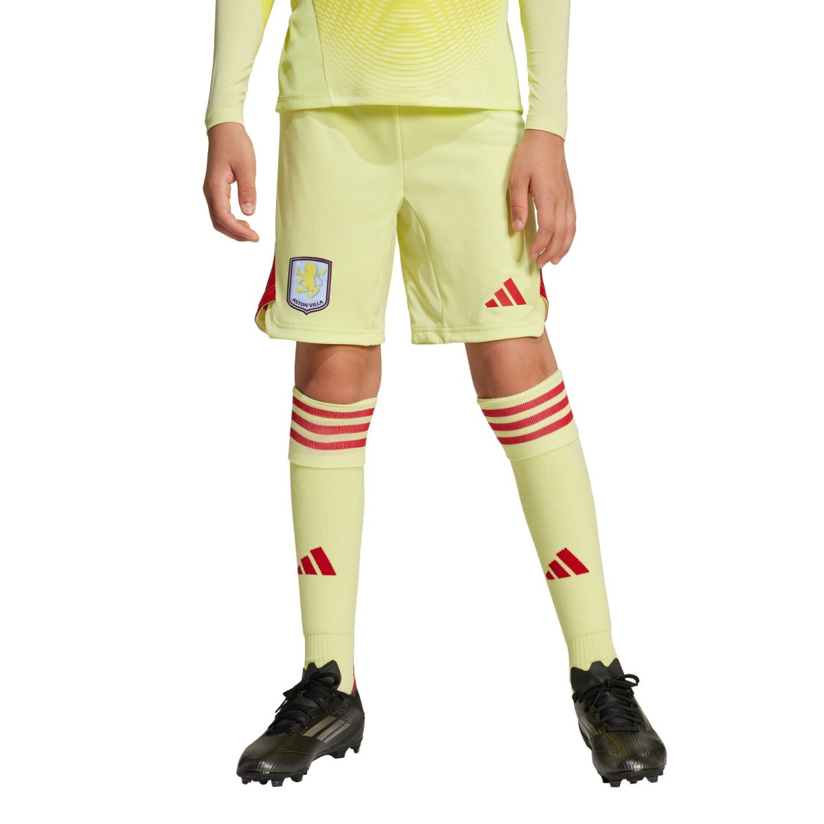 aston villa adidas goalkeeper shorts 2025-26 – kids Collection | Official Aston Villa Jerseys