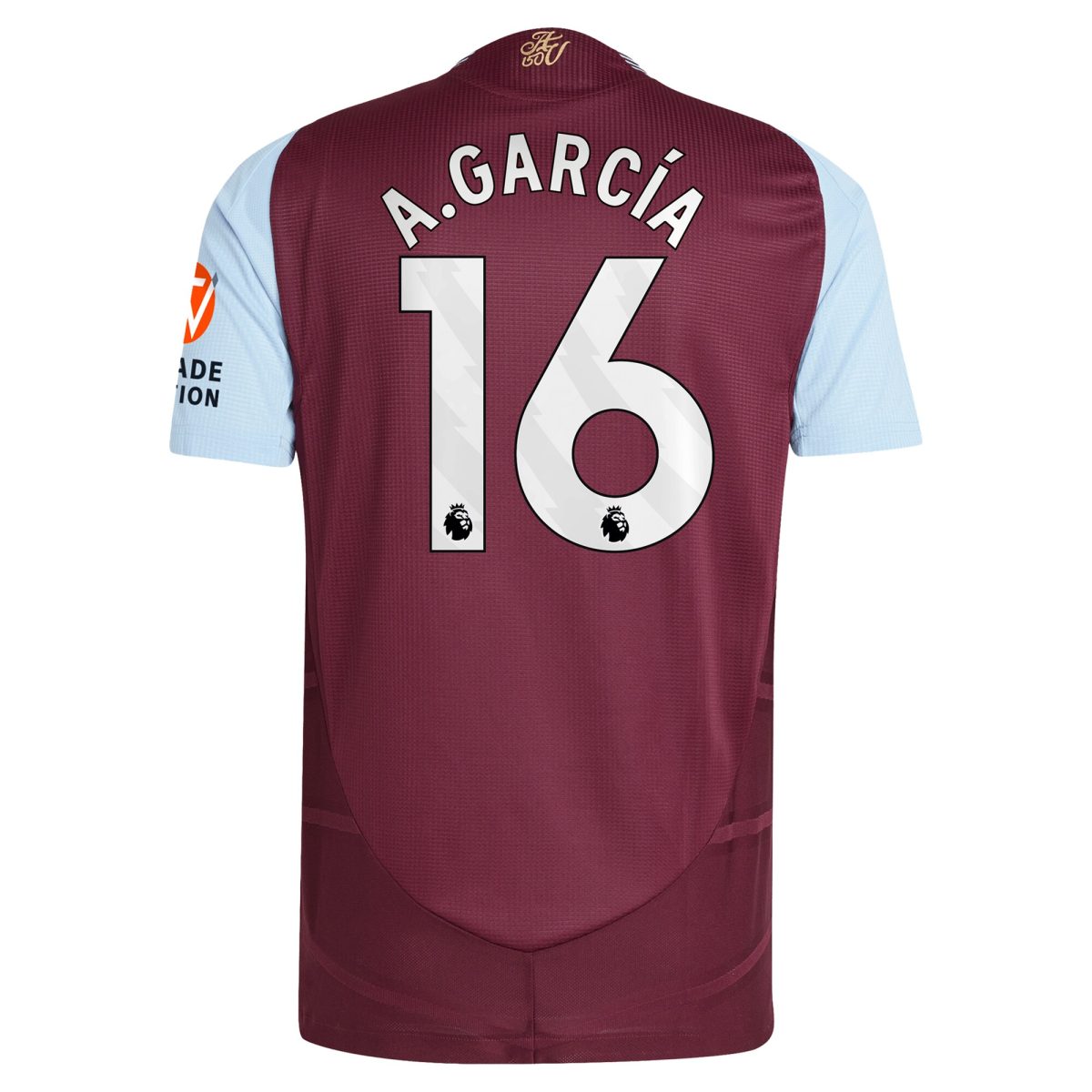 aston villa adidas home authentic shirt 2024-25 with a.garcía 16 printing Collection | Official Aston Villa Jerseys