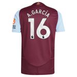 aston villa adidas home authentic shirt 2024-25 with a.garcía 16 printing Collection | Official Aston Villa Jerseys