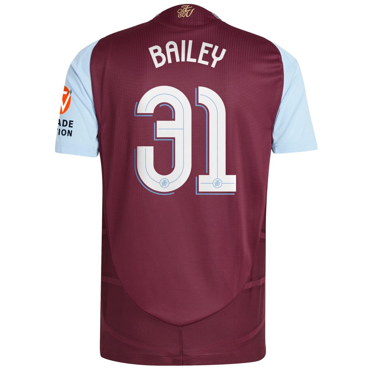 aston villa adidas home authentic shirt 2024-25 with bailey 31 cup printing Collection | Official Aston Villa Jerseys