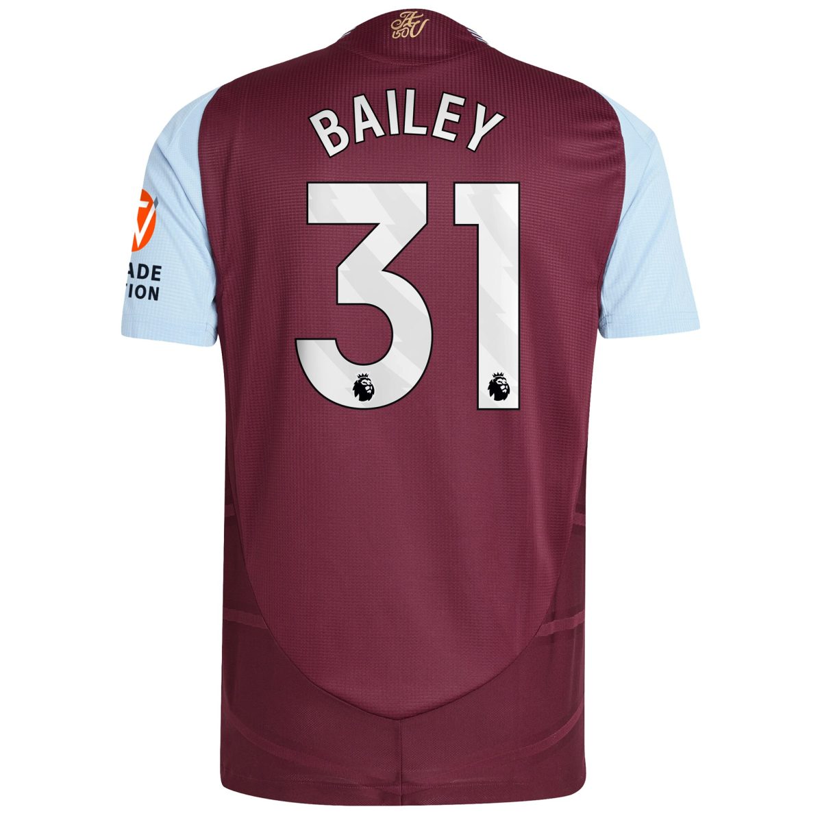 aston villa adidas home authentic shirt 2024-25 with bailey 31 printing Collection | Official Aston Villa Jerseys