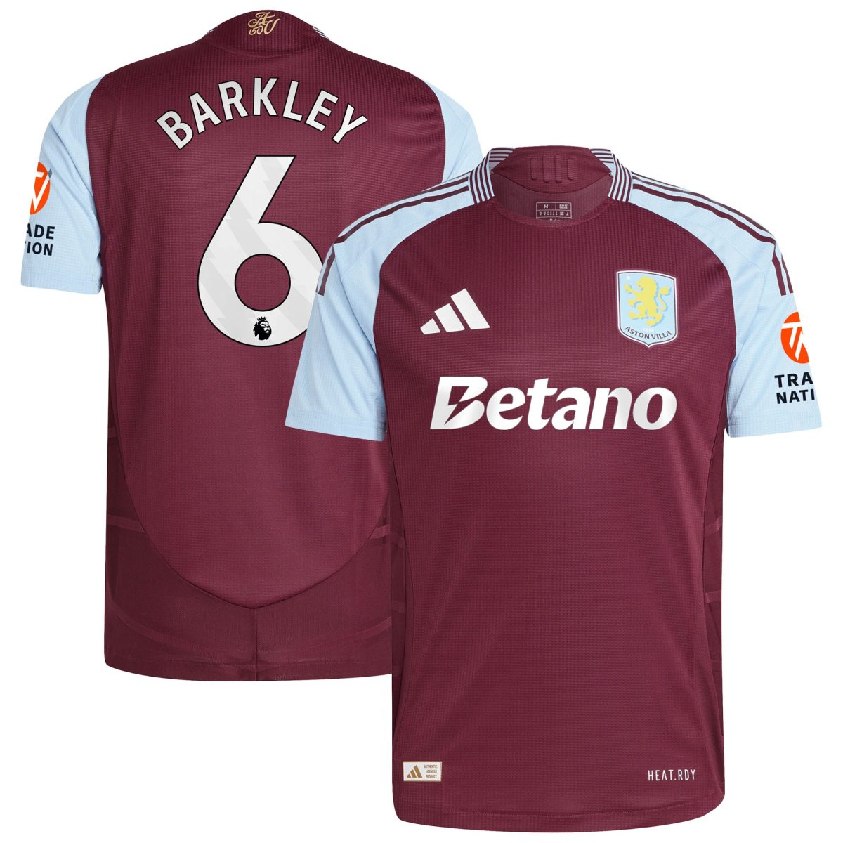 aston villa adidas home authentic shirt 2024-25 with barkley 6 printing Collection | Official Aston Villa Jerseys