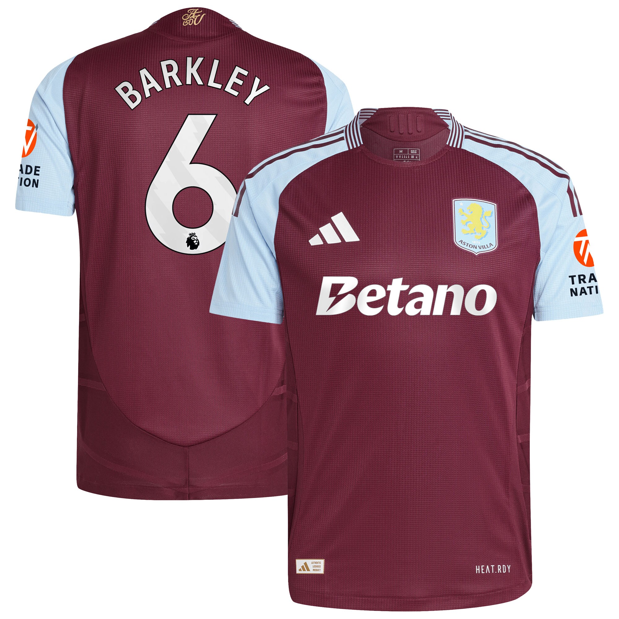 aston villa adidas home authentic shirt 2024-25 with barkley 6 printing Collection | Official Aston Villa Jerseys