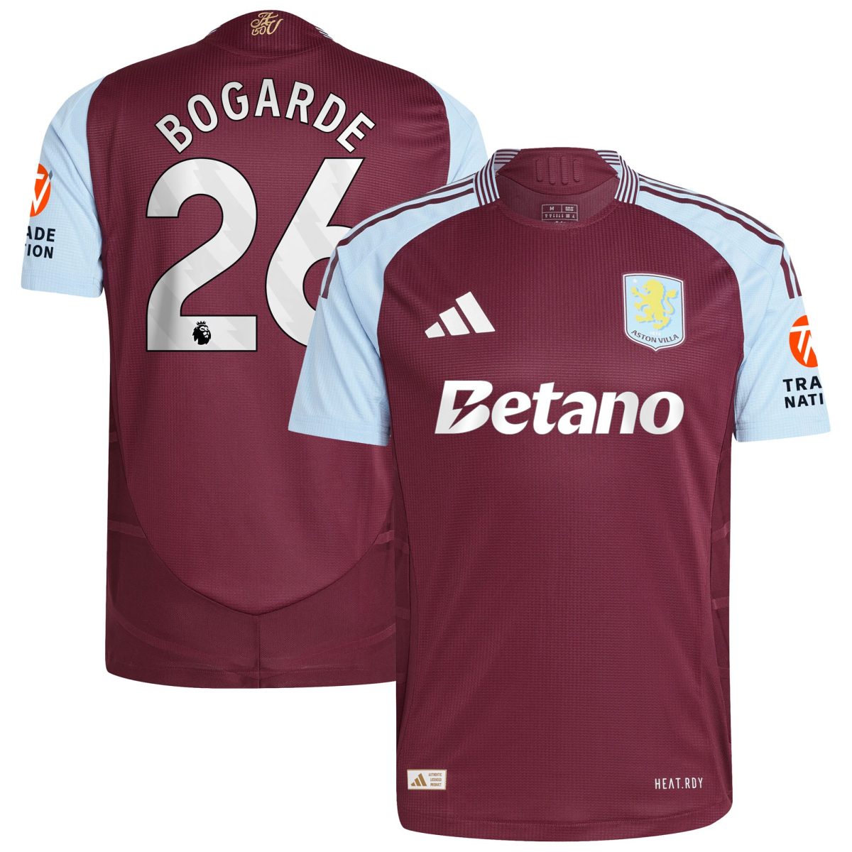 aston villa adidas home authentic shirt 2024-25 with bogarde 26 printing Collection | Official Aston Villa Jerseys