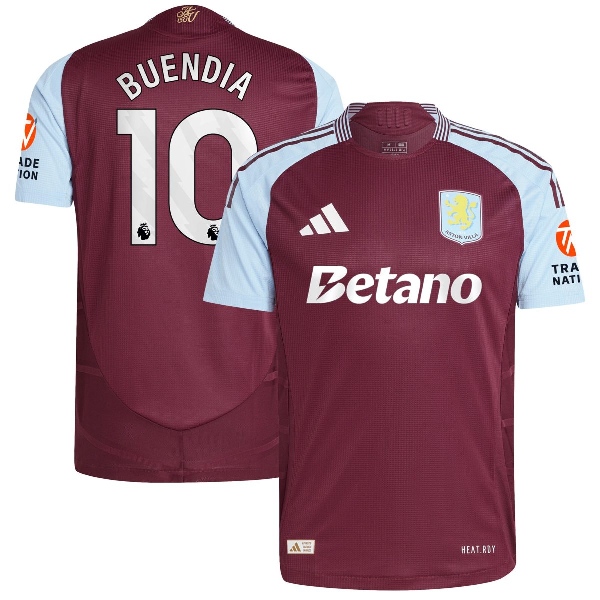 aston villa adidas home authentic shirt 2024-25 with buendia 10 printing Collection | Official Aston Villa Jerseys