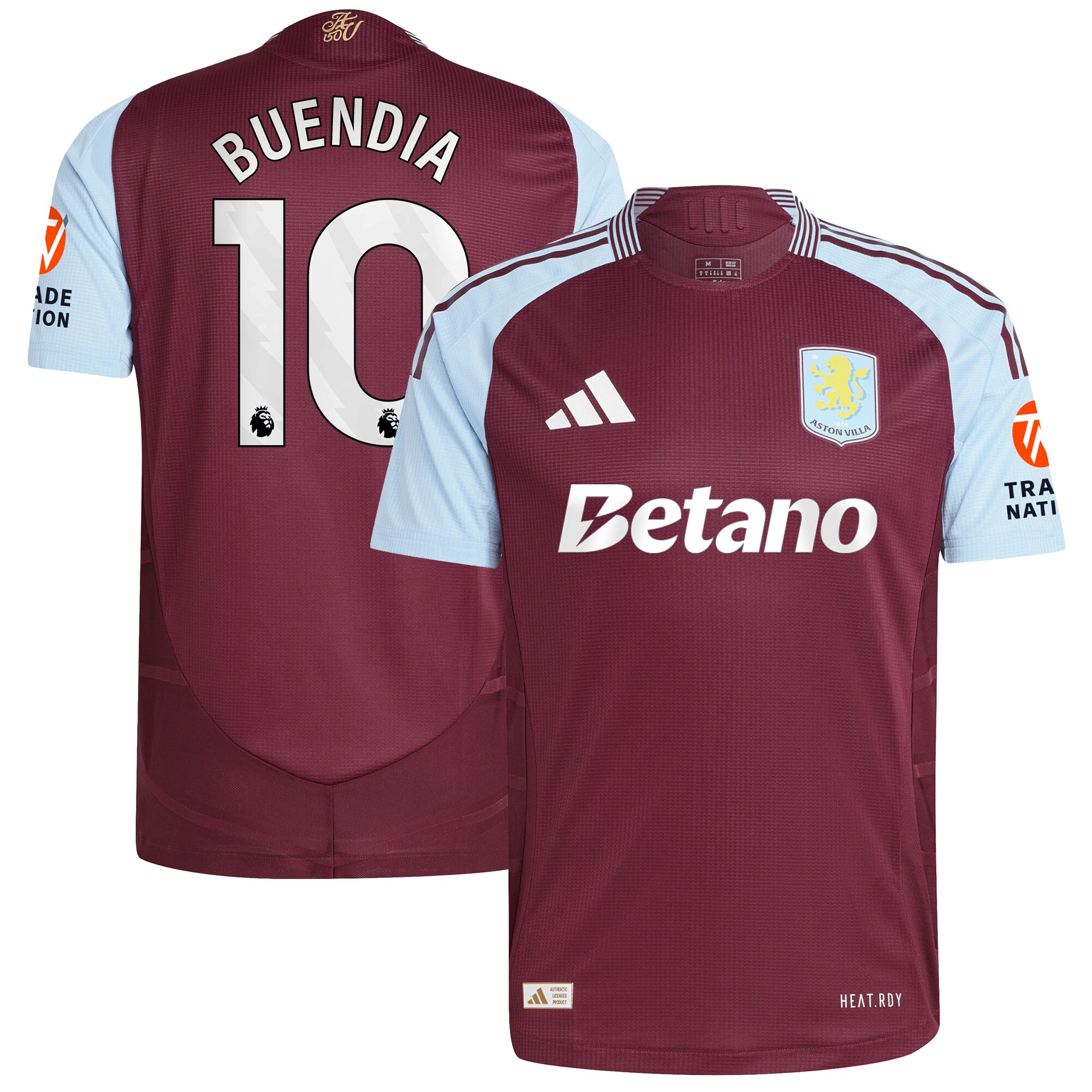 aston villa adidas home authentic shirt 2024-25 with buendia 10 printing Collection | Official Aston Villa Jerseys