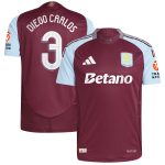 aston villa adidas home authentic shirt 2024-25 with diego carlos 3 cup printing Collection | Official Aston Villa Jerseys