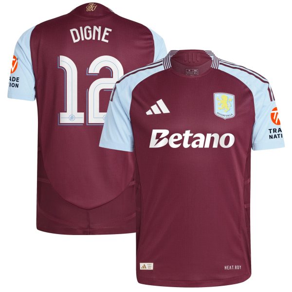 aston villa adidas home authentic shirt 2024-25 with digne 12 cup printing Collection | Official Aston Villa Jerseys