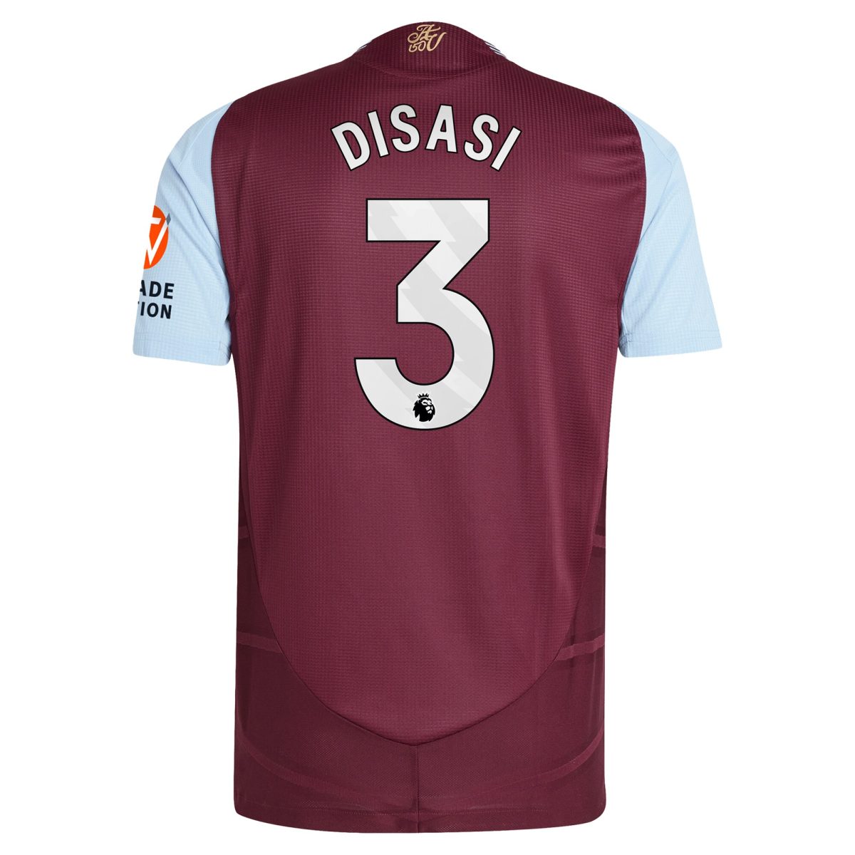 aston villa adidas home authentic shirt 2024-25 with disasi 3 printing Collection | Official Aston Villa Jerseys