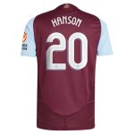 aston villa adidas home authentic shirt 2024-25 with hanson 20 cup printing Collection | Official Aston Villa Jerseys