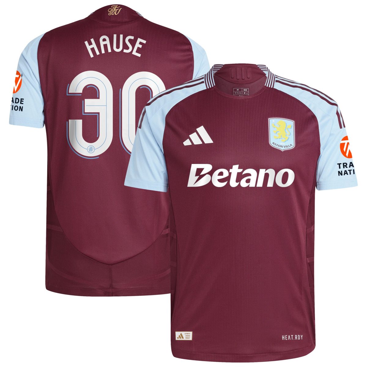 aston villa adidas home authentic shirt 2024-25 with hause 30 cup printing Collection | Official Aston Villa Jerseys