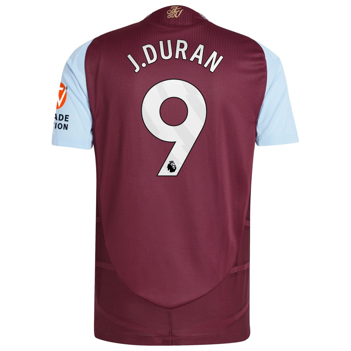 aston villa adidas home authentic shirt 2024-25 with j.duran 9 printing Collection | Official Aston Villa Jerseys